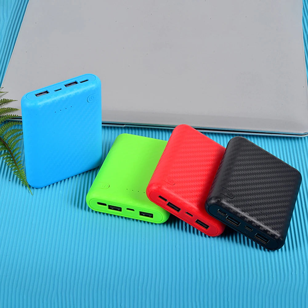 New Portable DIY Power Bank Box 4x18650 Battery Charger Case Fast Charging Case Solderless Power Bank Shell Batteries Charging