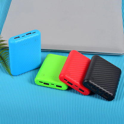 New Portable DIY Power Bank Box 4x18650 Battery Charger Case Fast Charging Case Solderless Power Bank Shell Batteries Charging