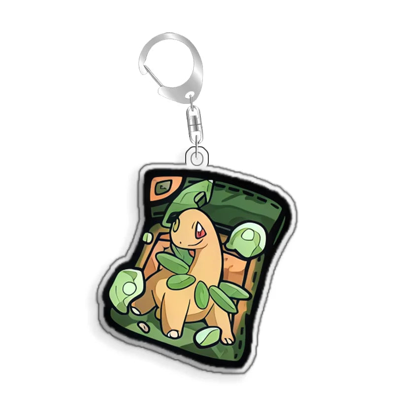 Keychain for Pokemon Kangaskhan Blastoise Acrylic Homemade Cartoon Anime Backpack Pendant Decoration Collection Fans Gift 5cm