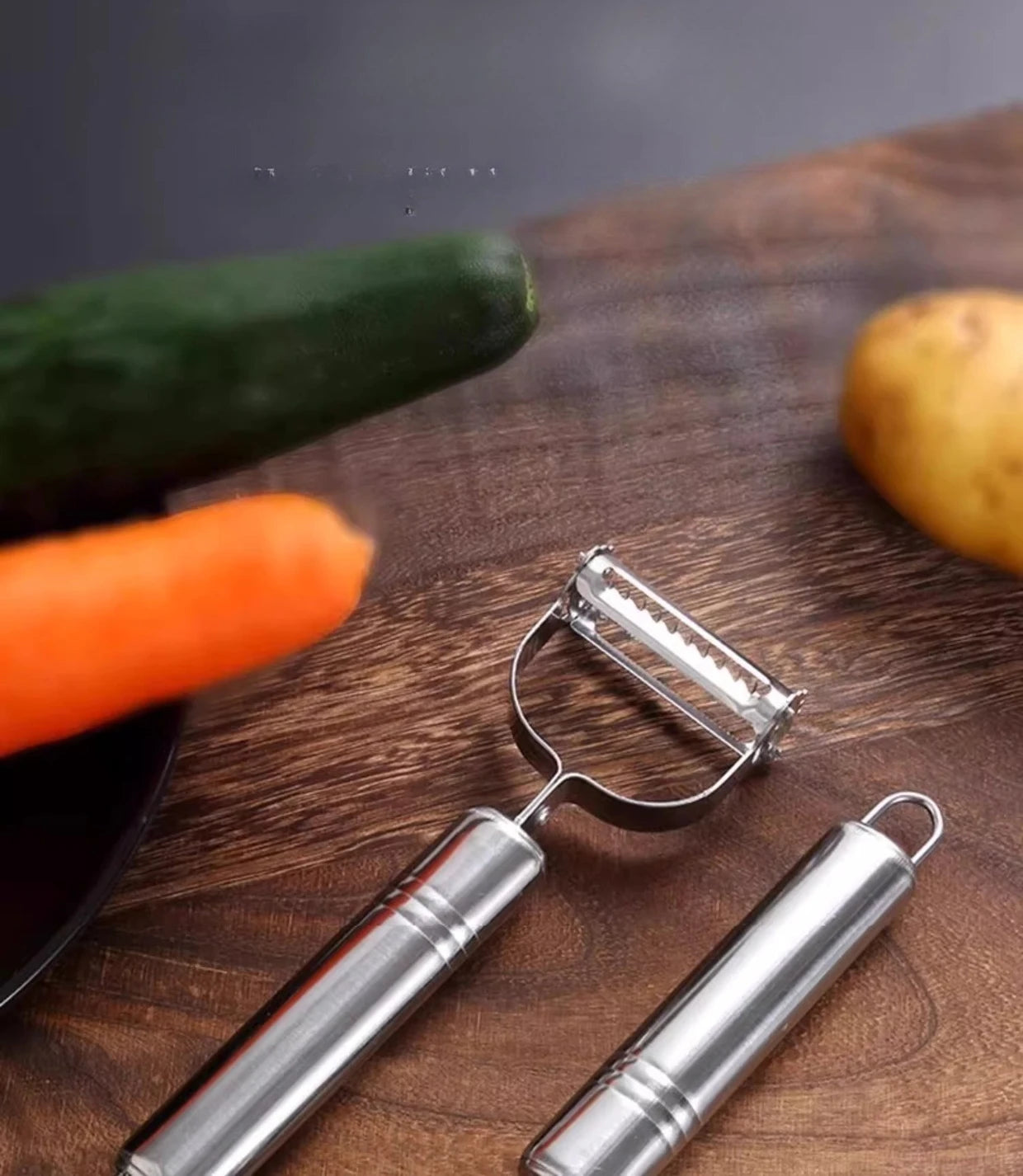 Stainless Steel 3-in-1 Peeler Grater Household Kitchen Multifunctional Double head Peeling Knife Fruit and Vegetable Melon