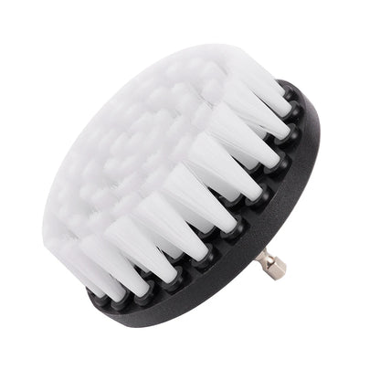 1pc Soft Drill Brush Attachment 4inch For Cleaning Carpet & Leather And Upholstery Glass Car Tires Electric Scrubber Drill