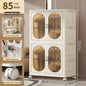Foldable Baby Closet Plastic Infant Wardrobe Children's Clothing Storage Cabinet for Home Bedroom No Installation Needed