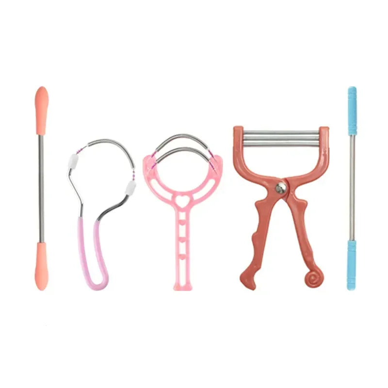 1pc Facial Hair Epilator Safe Handheld Spring Roller Women Facial Hair Removal Epilator Face Care Massager Beauty Epilator Tools