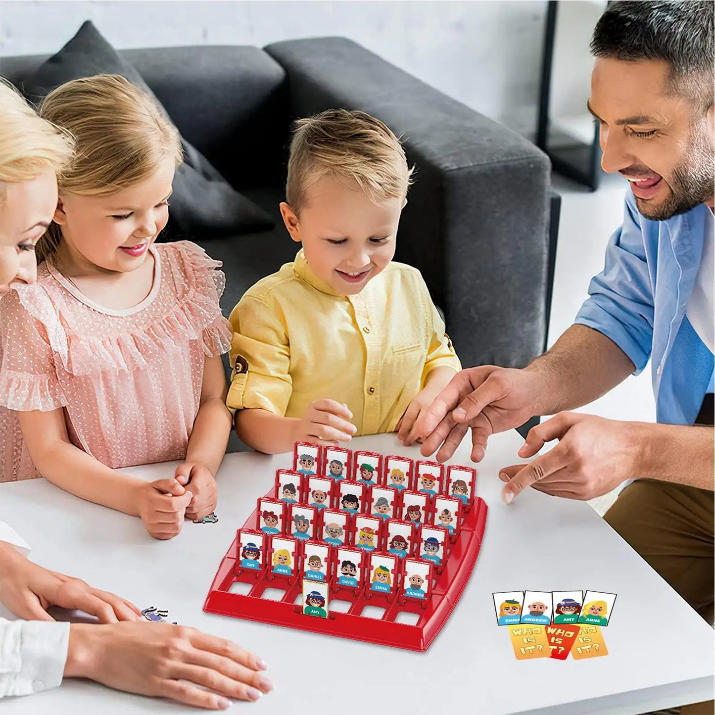 Guesses Who I Am Board Game Memory Logic Card Board Game Educational Guessing Board Toy for Family Party Gathering