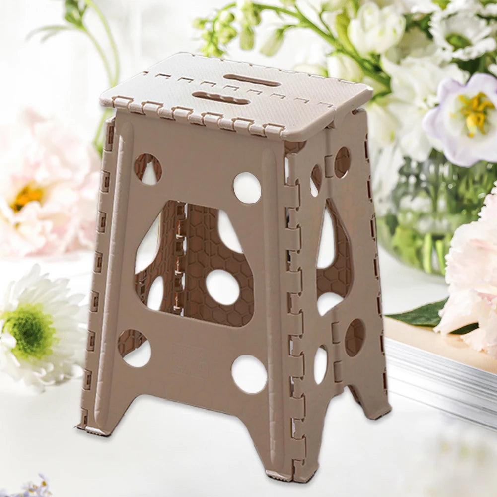 Portable Foldable Stool Outdoor Indoor Dining Table Chair 18 Inch Folding Step Stool 400 LBS Capacity Collapsible Plastic Stools