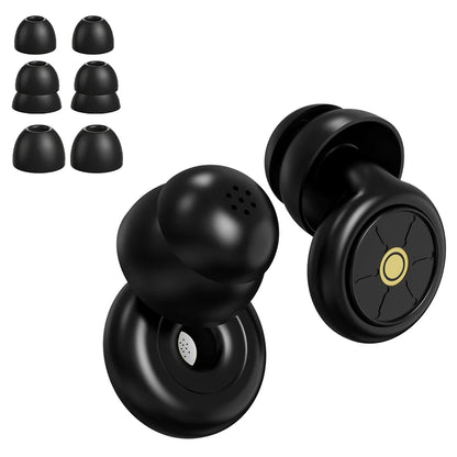 EarPlugs for Sleeping Noise Cancelling 50dB,Reusable Silicone Earplugs Strong Sound Insulation,Multiple Sizes of Ear Caps,Unisex