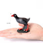 Hand Painted Simulation Bird Model Figures Toucan Peacock Owl Flamingo, Early Cognition Toy Cake Decoration For Children