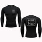 Your Design Logo Top Men Women Print Original Design Tshirts Jogging Workout Gym Quick Dry  New Custom Compression T Shirt