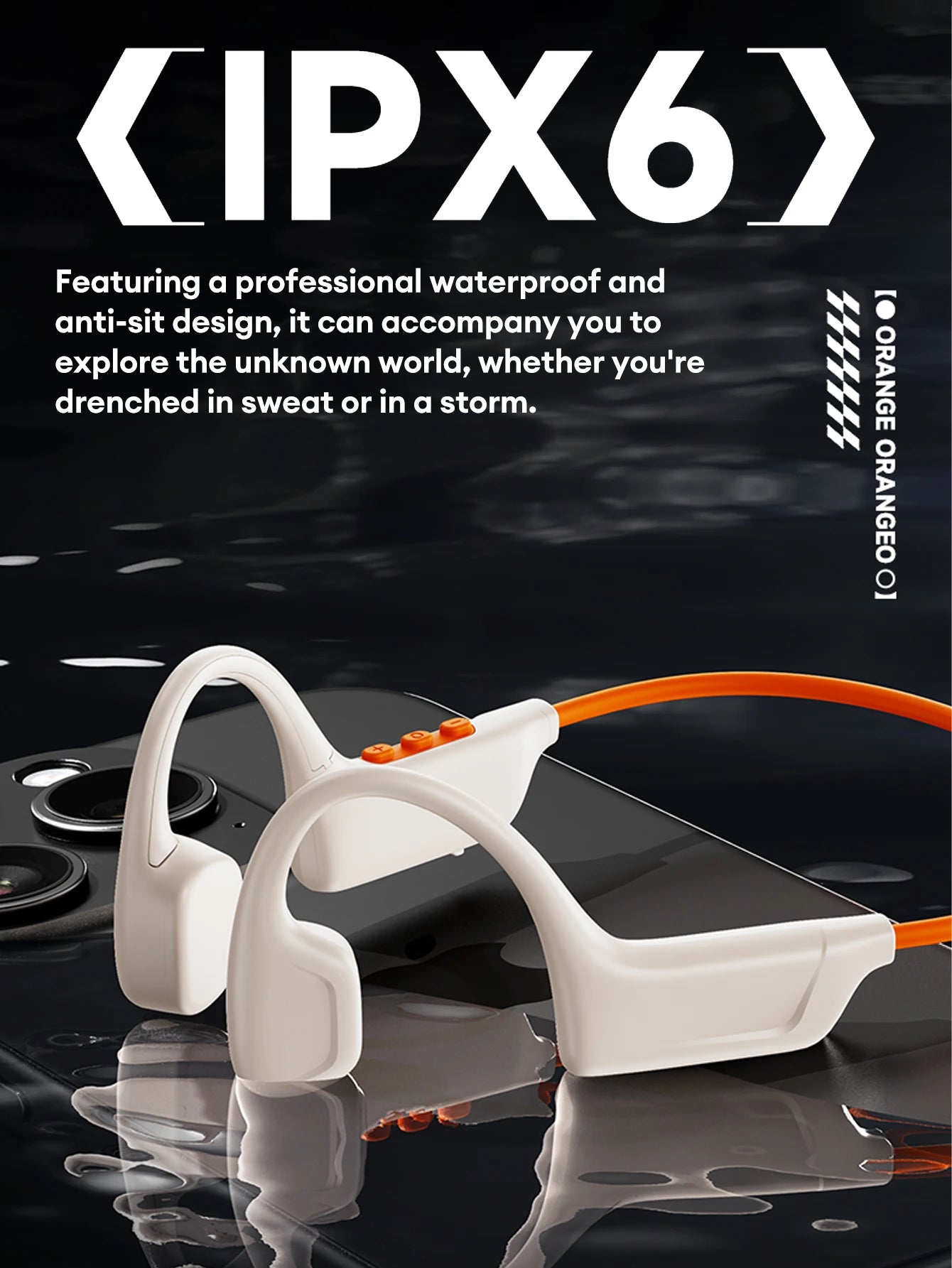 Choice Lenovo S102 Wireless Bone Conduction IPX6 Waterproof Sports Headphones Cycling Fitness Earbuds Bluetooth V6.0 Earphones