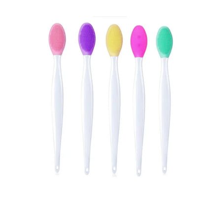 1-20pcs Beauty Skin Care Wash Face Silicone Brush Exfoliating Nose Clean Blackhead Removal Brushes Tools With Replacement Head