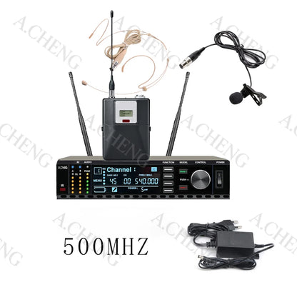 A.CHENG AD4G bodypack head-worn lavalier wireless microphone with UHF long-distance reception and excellent performance