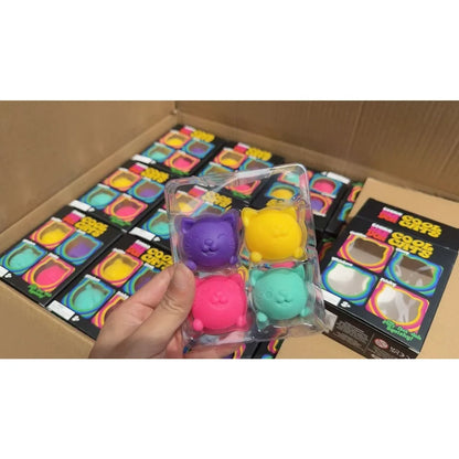 New 4-piece Swill NeeDoh Youth Pressure Ball Super Soft Plastic Sensory Toy Adult Office Stress Relief Toy Gifts