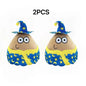 Alien Pou Plush Toy, Black Hat Gentleman Pou Plush, Alien Stuffed Doll Birthday Easter Children's Day Halloween Christmas Gift