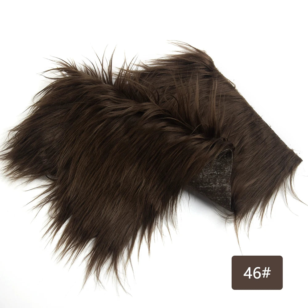 8cm Pile Length Imitation Fur Fabric Diy Cosplay Clothing Hairy Fur Fabric Bundle Long Hair Plush Fabrics By Meters Liquidations