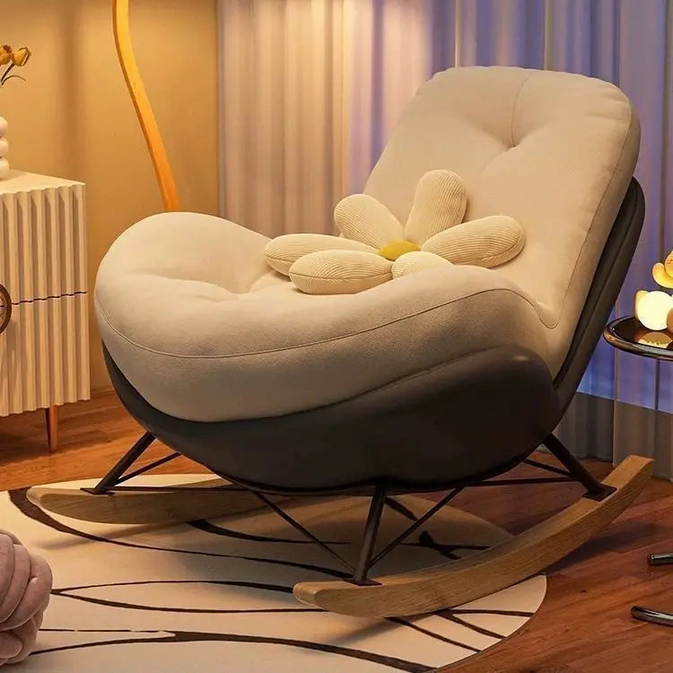 PYJ recliner household lazy sofa chair single living room balcony simple and comfortable leisure chair