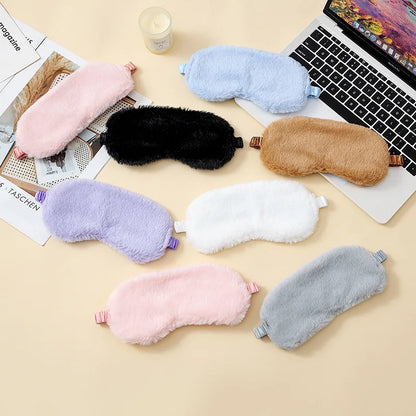Sleeping Mask Sleeping Blindfold Soft Plush Eye Masks Cute Love Cloud Eye Cover Plush Mask Eyepatch Nap Health Eye Cover