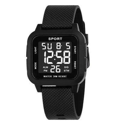 YIKAZE Sports Watch for Men Luminous Waterproof Men's Sport Watches Outdoor Military Clock Student LED Electronic Wristwatch