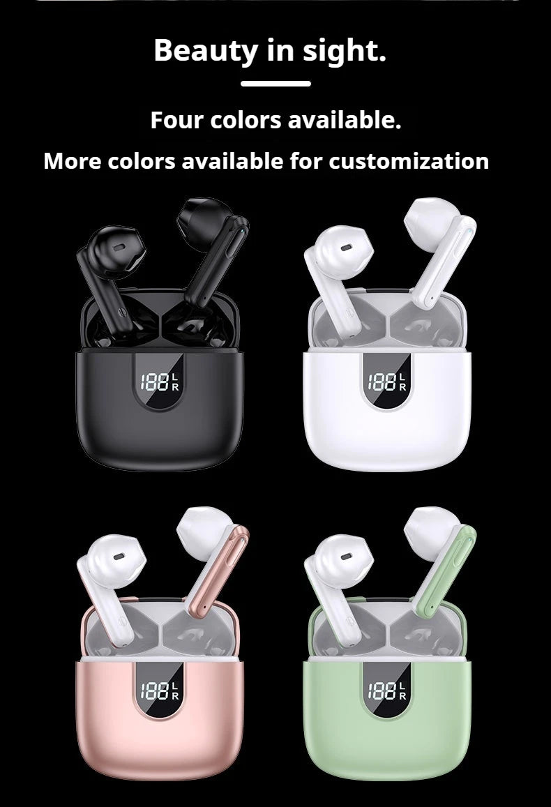 A18 AI Translator Earbuds  164 Languages BT5.4  Noise Cancellation  HD Call   Touch Control  Waterproof