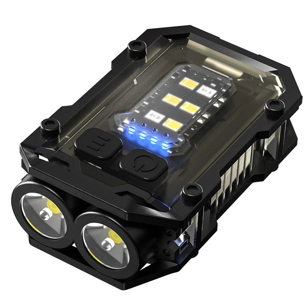 High Bright Flashlight USB Charging Super Bright Torch 180LM Portable Keychain Light Multifunctional for Camping Fishing Walking