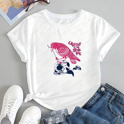 Men's T-shirts and Tank Tops - Queens of The Stone Age Summer Short-Sleeved Men's and Women's Comfortable T-Shirts