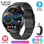 LIGE Men's Smart Watch Outdoor Sports Watches Heart Rate Blood Oxygen Monitoring Motion Trajectory Bluetooth Call Smartwatch