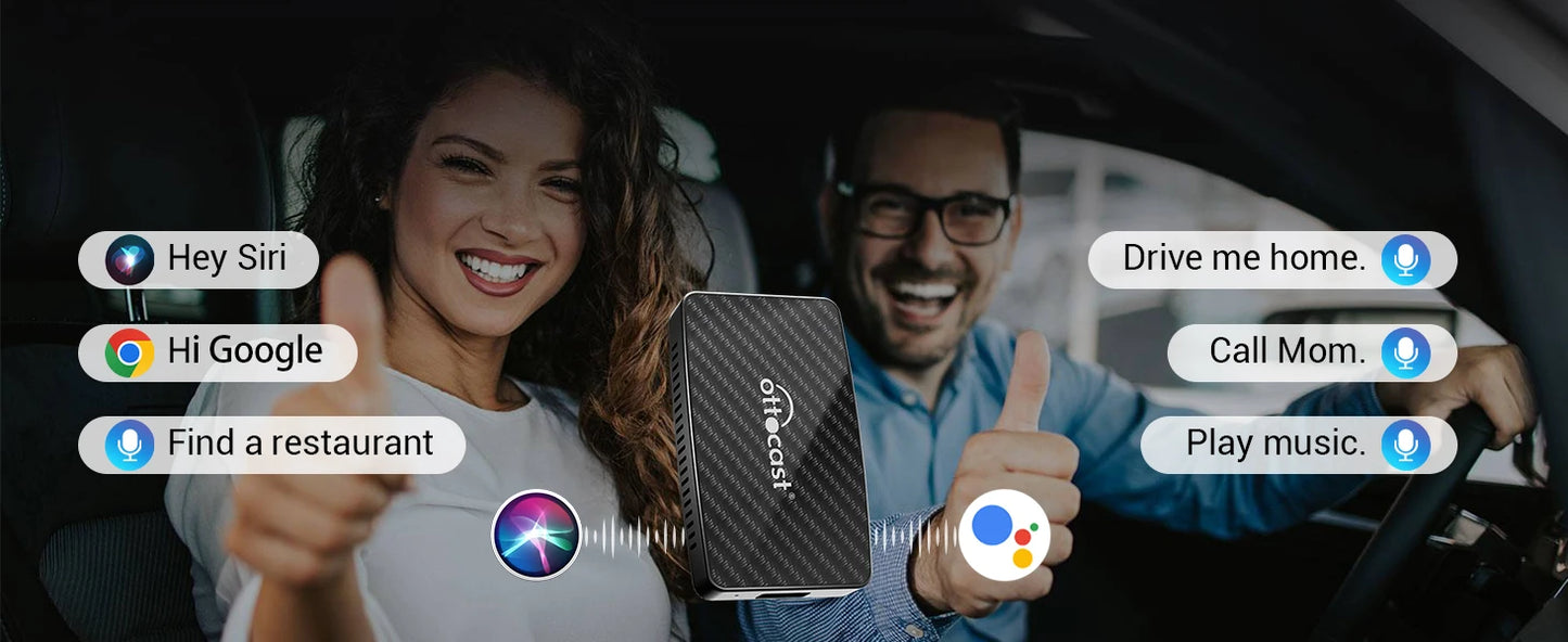 OTTOCAST Play2Video Pro Android Ai Box Pro Built in YouTube Netflix Tiktok IPTV Wired to Wireless CarPlay Car Accessories