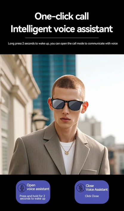 Lenovo Smart AI Sunglasses Multifunctional Music Player 8K Camera Bluetooth Call Translate Voice Assistant Photochromic Glasses