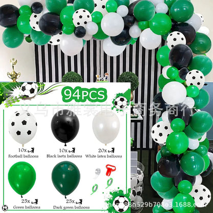 Football Birthday Decoration Party Supplies Tableware Balloons Set Candy Gift Boxes Football Birthday Gifts Kids Birthday Favors