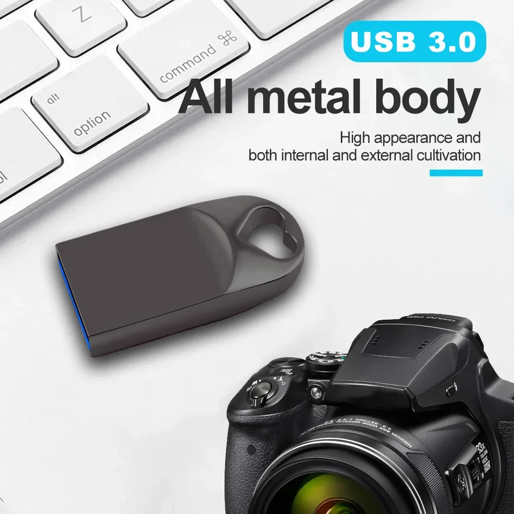 High Speed super mini USB 3.0 Flash Drives 128GB 64GB Pendrive 32GB 16GB Usb Memory Stick 8gb Pen flash drive for Computer