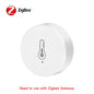 Tuya Smart ZigBee Temperature And Humidity Sensor Battery Powered Indoor Mini Hygrometer Work With Alexa Google Home