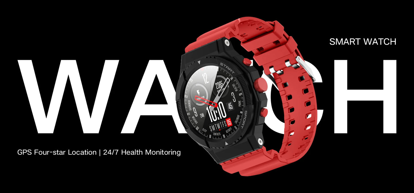 LIGE 2026 Outdoor GPS Sports Tracker Smart Watch Men 1.28"HD Compass Bluetooth Call Waterproof Smartwatch Men For Android IOS