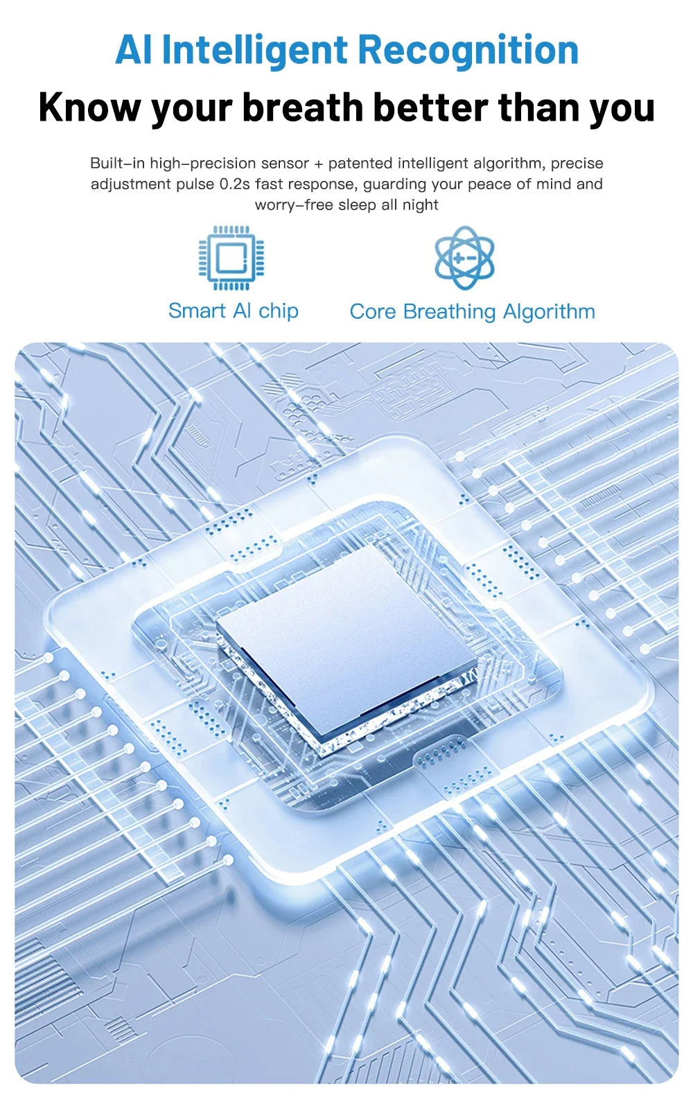 Smart Anti-Snoring Device TENS Pulse Snore Stopper Portable Sleep Aid Health Noise Reduction for Improved Sleep Quality
