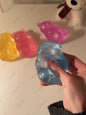 Gummy Bear Fudge Squeeze Toy Colorful Jelly Bean Gummy Candy Fidget Toy Anti Stress Release Hand Relax Toy