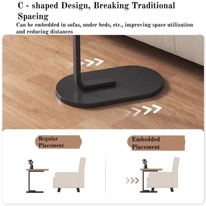 Multifunctional Lift Workstation For Small Space Computer Desk Foldable Bedside Table Adjustable Laptop Home Office Tea Table