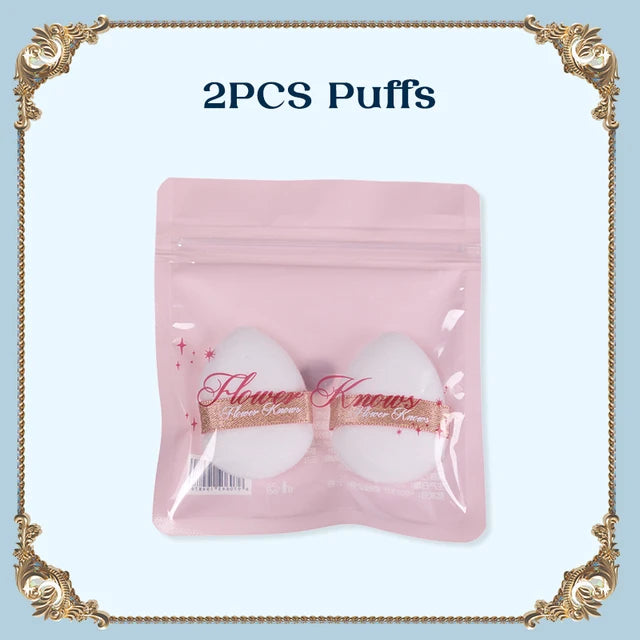 Flower Knows Mini Finger Powder Puff  For Eye & Corner Super Soft Sponge Cotton Blender Foundation Mix 2 Pc/Pack Makeup