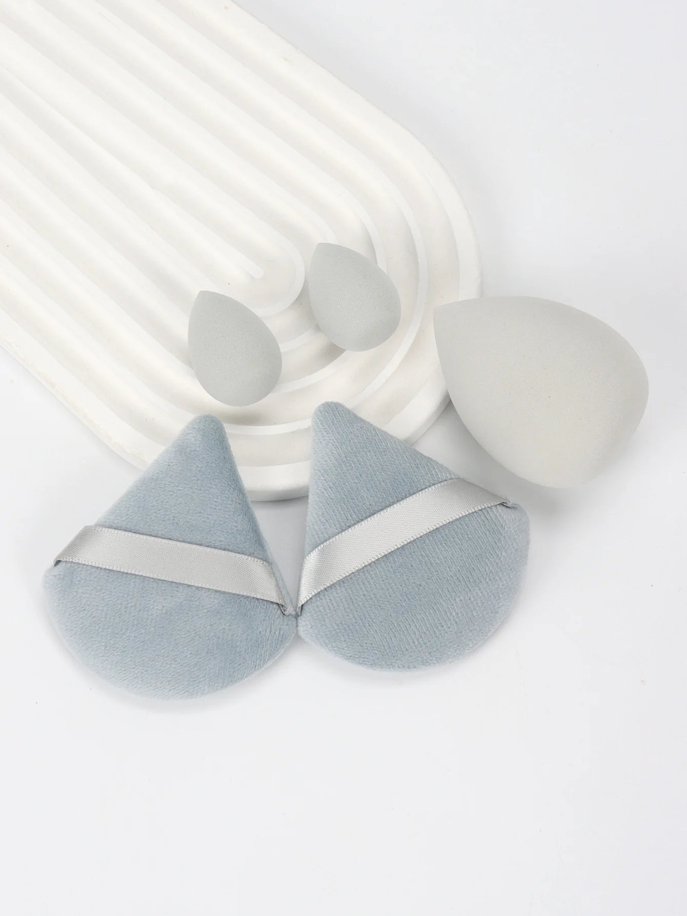 5Pcs Professional Makeup Sponge Set - Soft, Gentle, Multi-Purpose Tools for Perfect Foundation, Powder, and Blush Application
