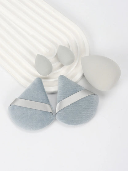 5Pcs Professional Makeup Sponge Set - Soft, Gentle, Multi-Purpose Tools for Perfect Foundation, Powder, and Blush Application