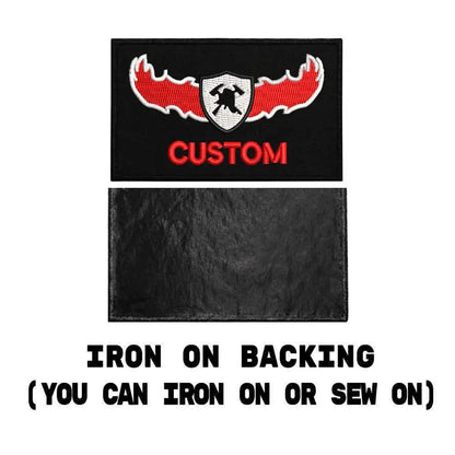 Custom 8cmx5cm Israeli fire embroidery name patch