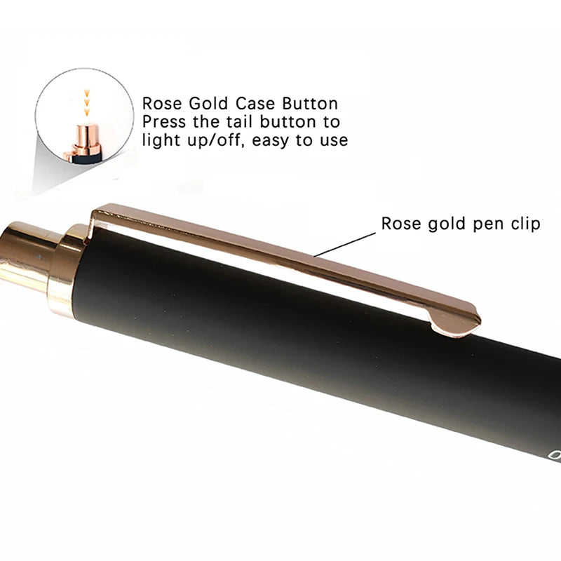★★★LED Medical Penlight Flashlight With Pupil Gauge Pocket Clip Pen Light For Doctor Nurse Diagnosis