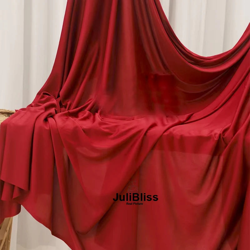 Stretch Knit Jersey Fabric Good Draping Cloth for Wedding Decor, Party Backdrops, Curtains,Photography Background Wide 170cm