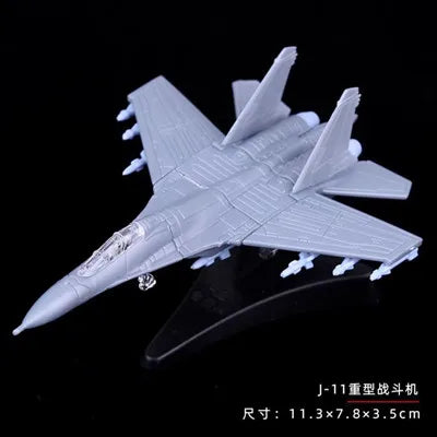 4D 27 Styles 1:144 Fighter Assembly Model Plastic Glue Free Plane Armed Helicopter Reconnaissance Aircraft Model Toy