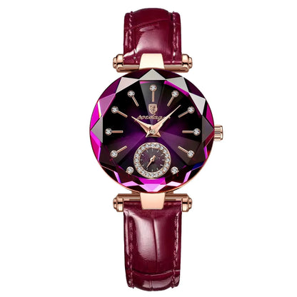 POEDAGAR Elegant Ladies Wristwatch Waterproof Stainless Steel Luxury Watch for Woman High Quality Fashion Women's Quartz Watches