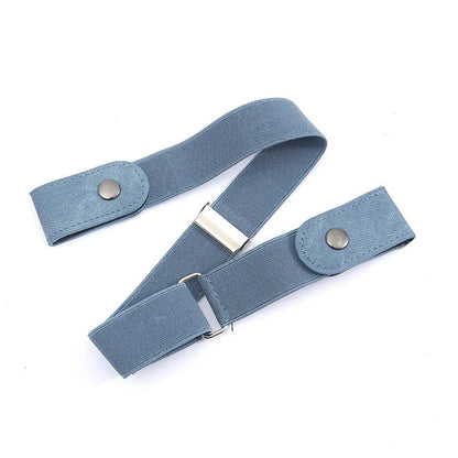 Elastic Adjustable Invisible Waist Belt Canvas Buckle-free Belt For Women Men No Buckle Easy Wear For Jeans Pants Dress