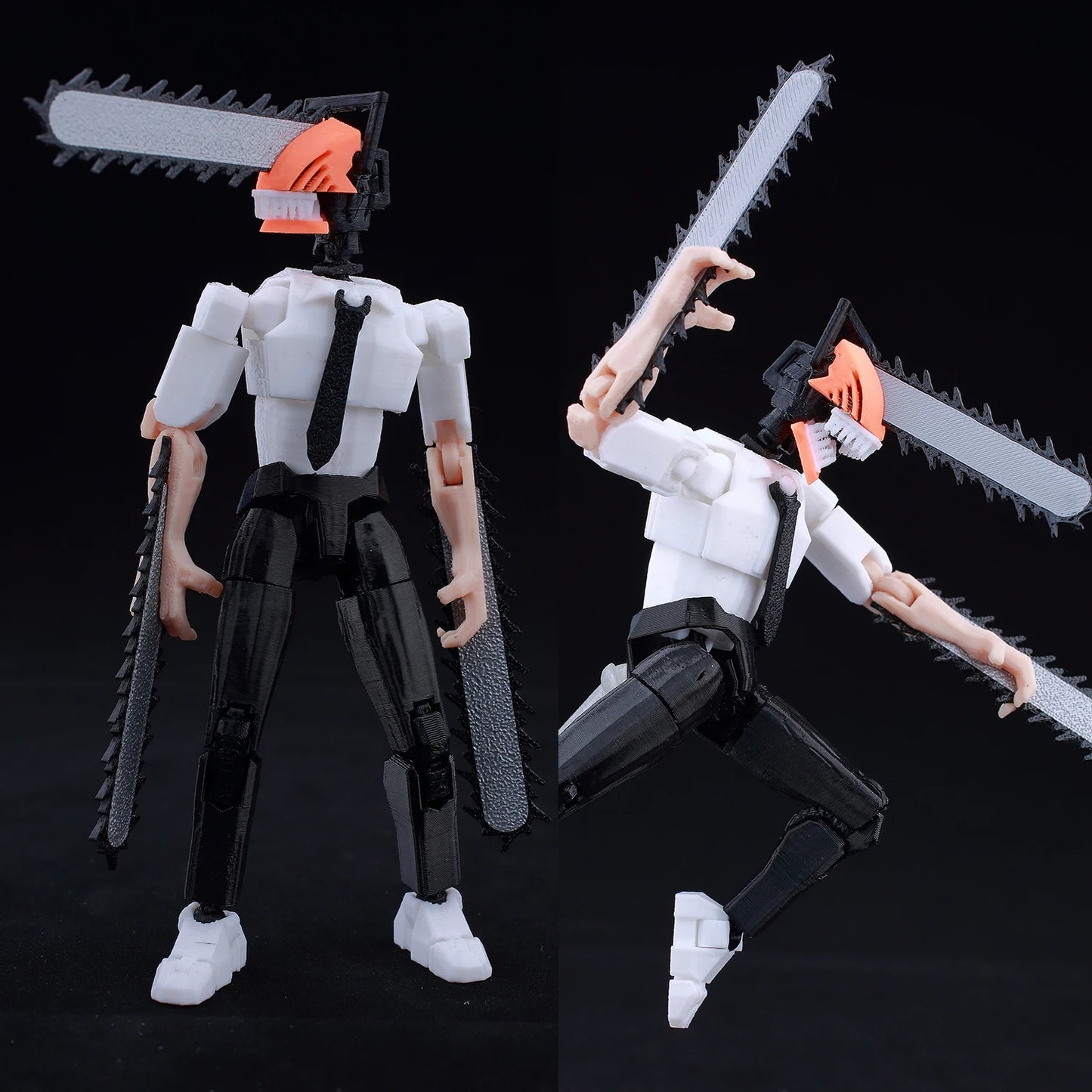 9L3D Multi-joint Articulated Anime Figures Saitama Kenshiro One Punch Man Fist North Star Chainsaw Man Dummy 13 Collectible Toys