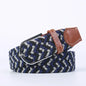 Women Casual Knitted Elastic Belt Pin Buckle Webbing Strap Woven Canvas Braided Stretch  - Belts for Men