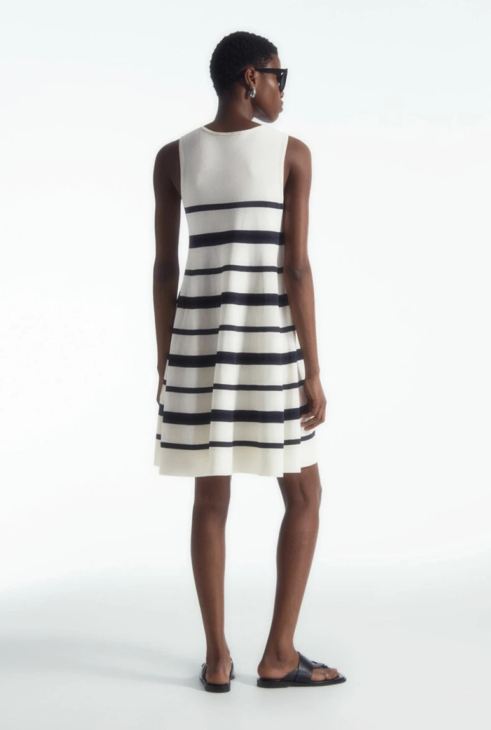 XIMIAN APPAREL 2026 YAZHIMEI traf cos summer new style of Ladies' casual fashion Standard style A-shaped striped knitted dress
