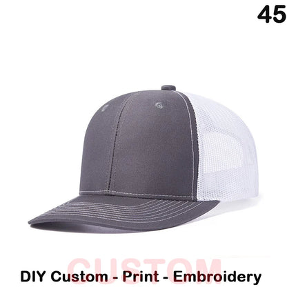 Fedoryn Custom Embroidery Baseball Cap for Men and Women DIY Design Mesh Cap LOGO Print Hat Quality Truck Hat Wholesale Unisex
