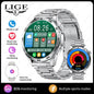 LIGE Micro Physical Examination ECG Smart Watch Men Bluetooth Call Heart Rate Blood Pressure Oxygen Health Smartwatch 2025 New