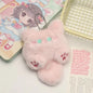 Cute Long Tail Cat Plush Keychain Cartoon Pendant with Lobster Clasp Soft Bag Charm Valentine Gift