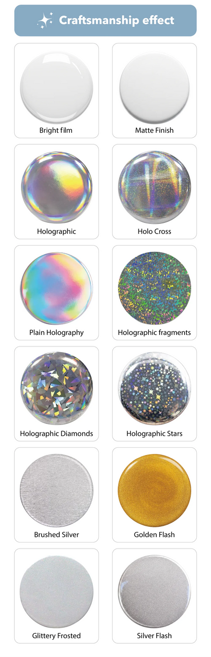Personalized Round Badges Brooches Custom Photo Handwriting Diy Text or Graphic Pins Accessory Gifts for Kids